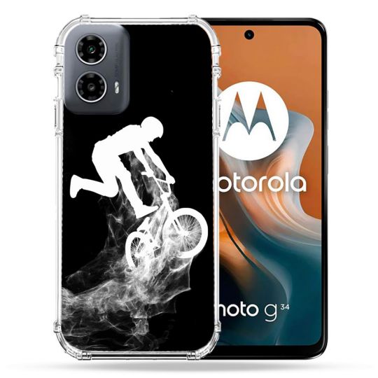 Coque Renforcée Pour Motorola G34 5G Sport VTT Noir