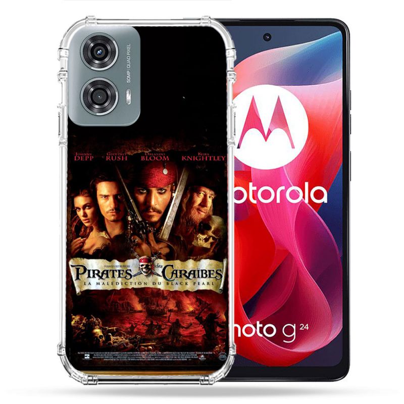 Coque Renforcée Pour Motorola G24 4G Pirate Des Caraibes