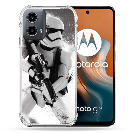 Coque Renforcée Pour Motorola G34 5G Star Wars - Trooper