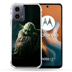 Coque Renforcée Pour Motorola G34 5G Star Wars - Yoda sombre