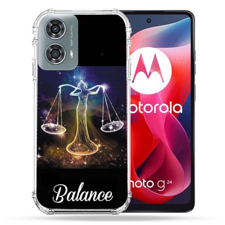 Coque Renforcée Pour Motorola G24 4G Signe Zodiaque 2 Balance
