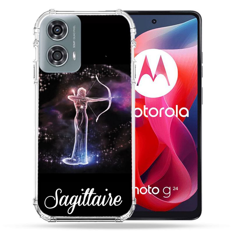 Coque Renforcée Pour Motorola G24 4G Signe Zodiaque 2 Sagittaire