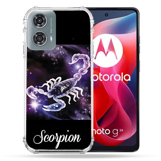 Coque Renforcée Pour Motorola G24 4G Signe Zodiaque 2 Scorpion