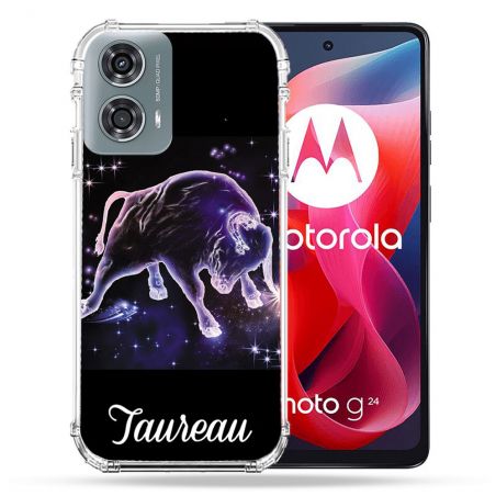 Coque Renforcée Pour Motorola G24 4G Signe Zodiaque 2 Taureau