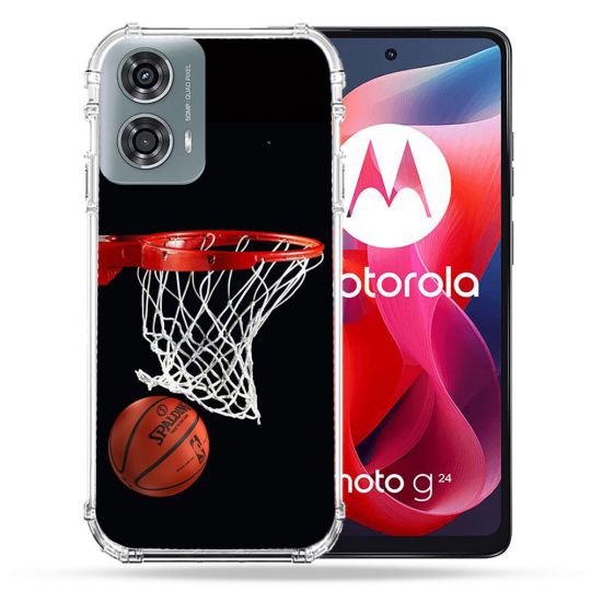 Coque Renforcée Pour Motorola G24 4G Sport Basket Panier