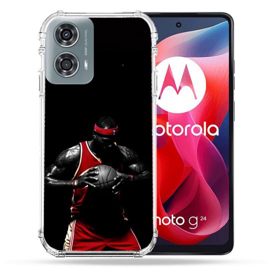 Coque Renforcée Pour Motorola G24 4G Sport Basketeur