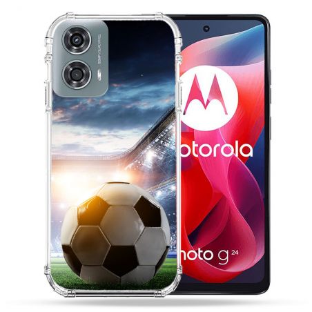 Coque Renforcée Pour Motorola G24 4G Sport Football Stade