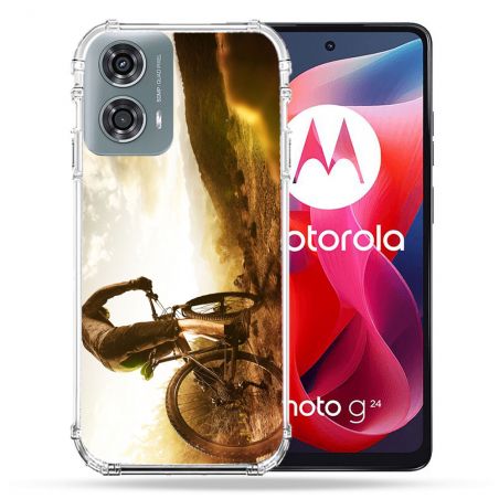 Coque Renforcée Pour Motorola G24 4G Sport VTT Soleil