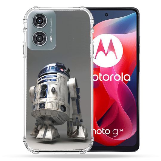 Coque Renforcée Pour Motorola G24 4G Star Wars - R2D2