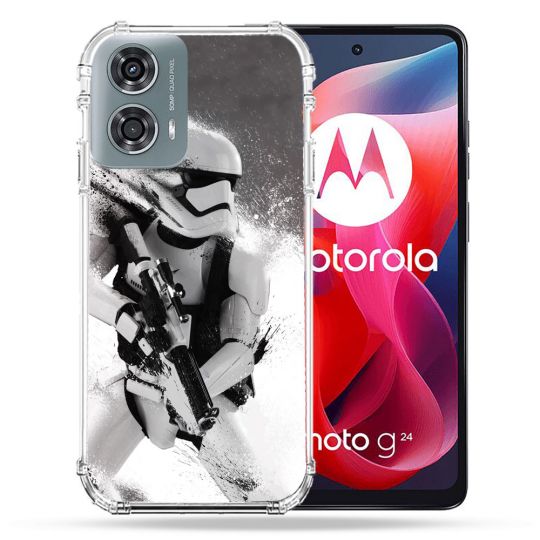 Coque Renforcée Pour Motorola G24 4G Star Wars - Trooper