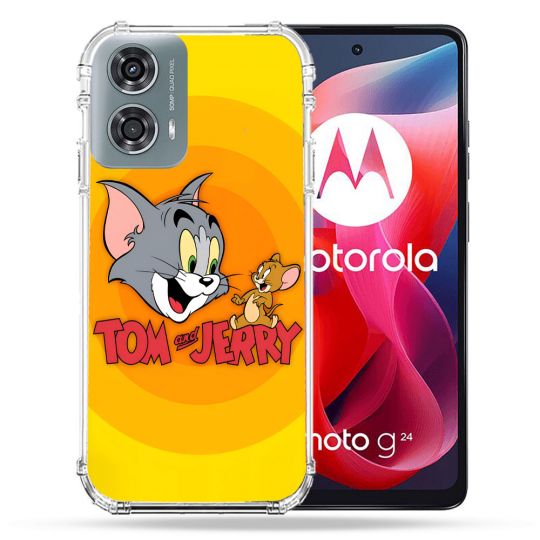 Coque Renforcée Pour Motorola G24 4G Tom Jerry