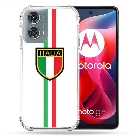 Coque Renforcée Pour Motorola G24 4G Voyage Italie 3 Blanc