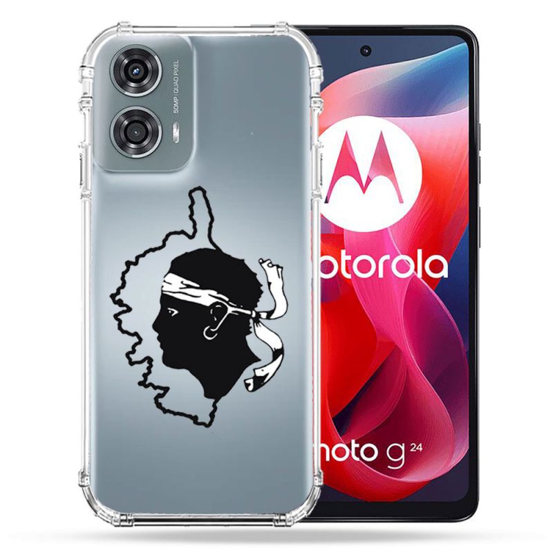 Coque Transparente Pour Motorola G24 4G Corse