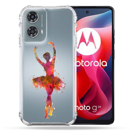 Coque Transparente Pour Motorola G24 4G Danseuse etoile