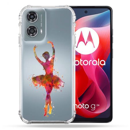 Coque Transparente Pour Motorola G24 4G Danseuse etoile