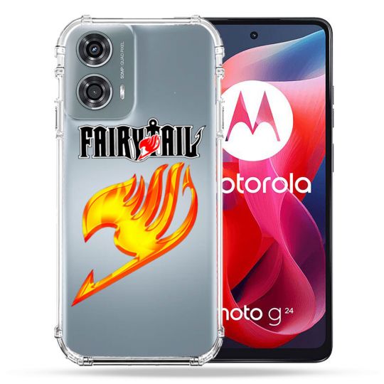 Coque Transparente Pour Motorola G24 4G Fairy Tail