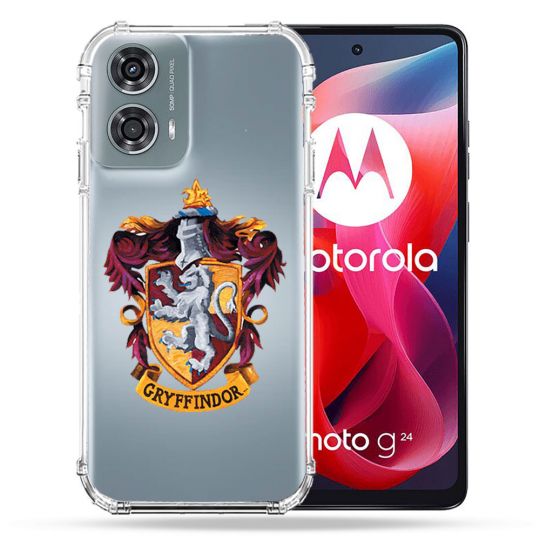 Coque Transparente Pour Motorola G24 4G Harry Potter Griffindor