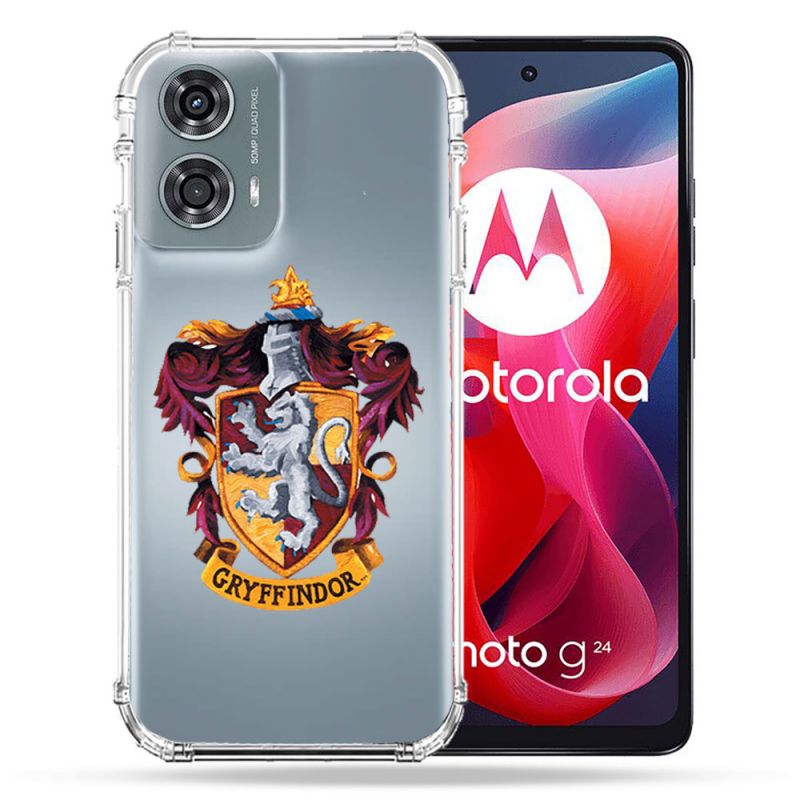 Coque Transparente Pour Motorola G24 4G Harry Potter Griffindor