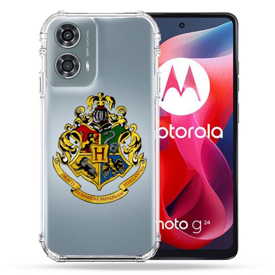 Coque Transparente Pour Motorola G24 4G Harry Potter Poudlard