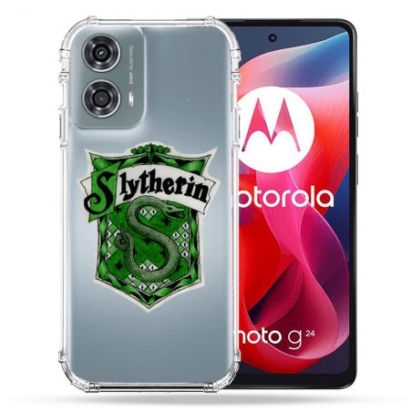 Coque Transparente Pour Motorola G24 4G Harry Potter Slytherin