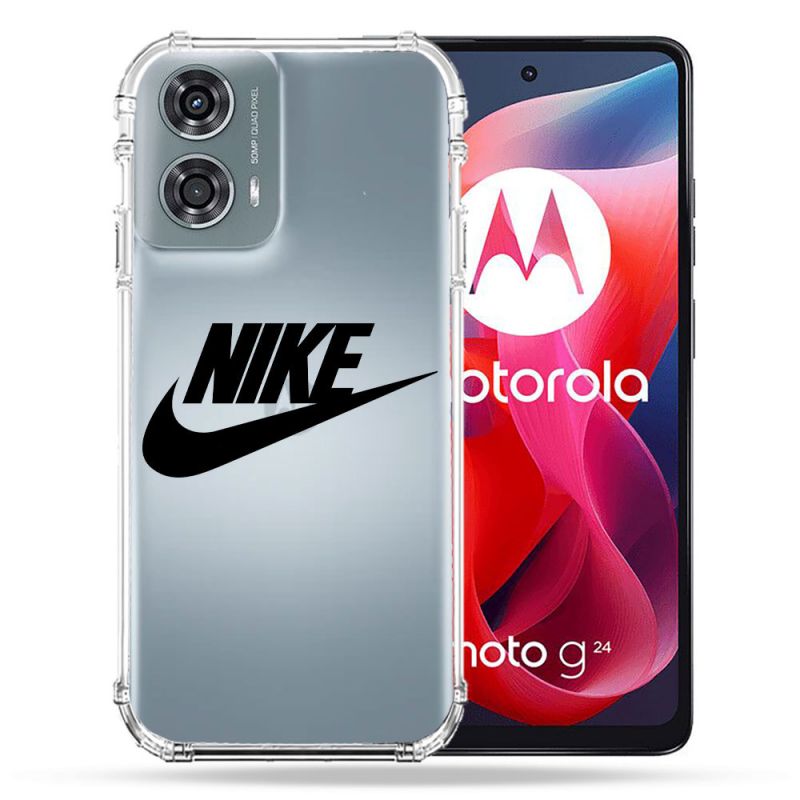 Coque Transparente Pour Motorola G24 4G Nike