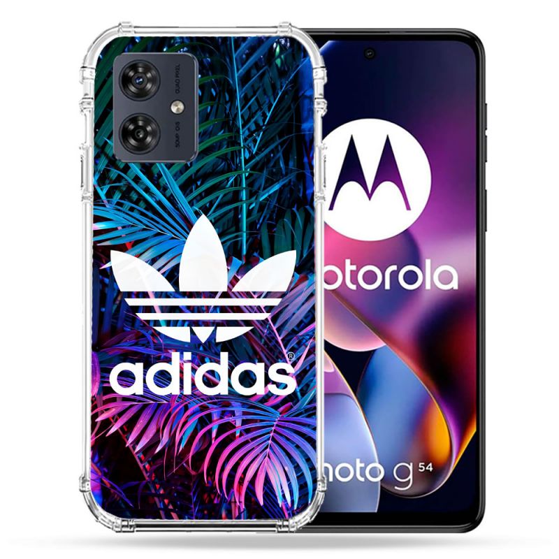 Coque Renforcée Pour Motorola G54 5G Adidas Palmier