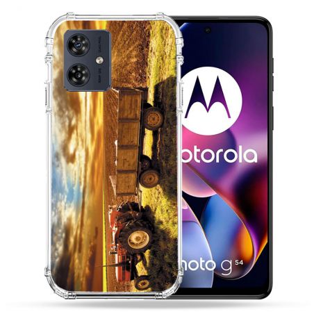 Coque Renforcée Pour Motorola G54 5G Agriculture Tracteur Color