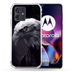 Coque Renforcée Pour Motorola G54 5G Animal Aigle Royal Noir