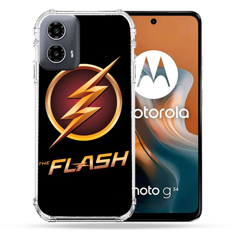 Coque Renforcée Pour Motorola G34 5G The Flash Logo