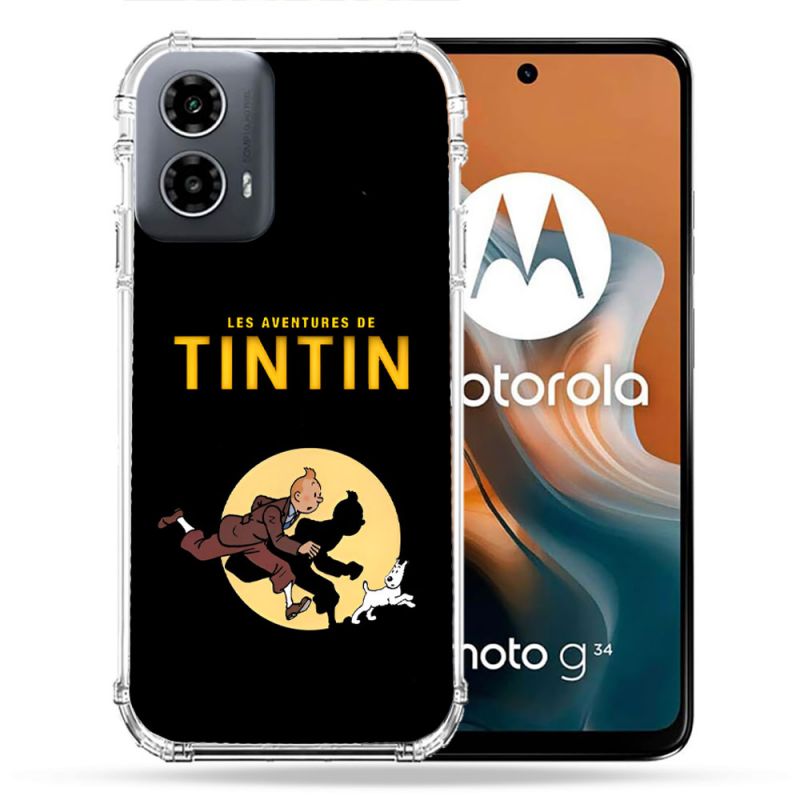 Coque Renforcée Pour Motorola G34 5G Tintin Classique