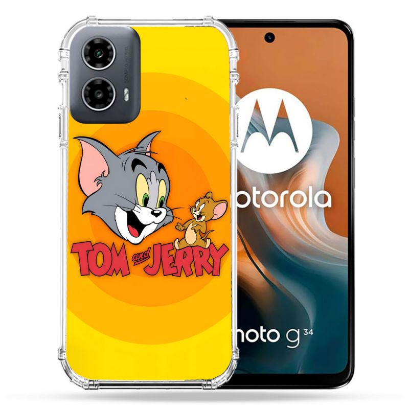 Coque Renforcée Pour Motorola G34 5G Tom Jerry