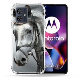 Coque Renforcée Pour Motorola G54 5G Animal Cheval Blanc