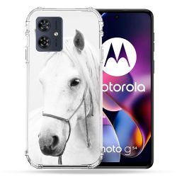 Coque Renforcée Pour Motorola G54 5G Animal Cheval Cristal