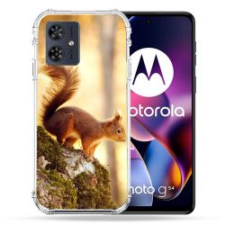 Coque Renforcée Pour Motorola G54 5G Animal Ecureuil Bois