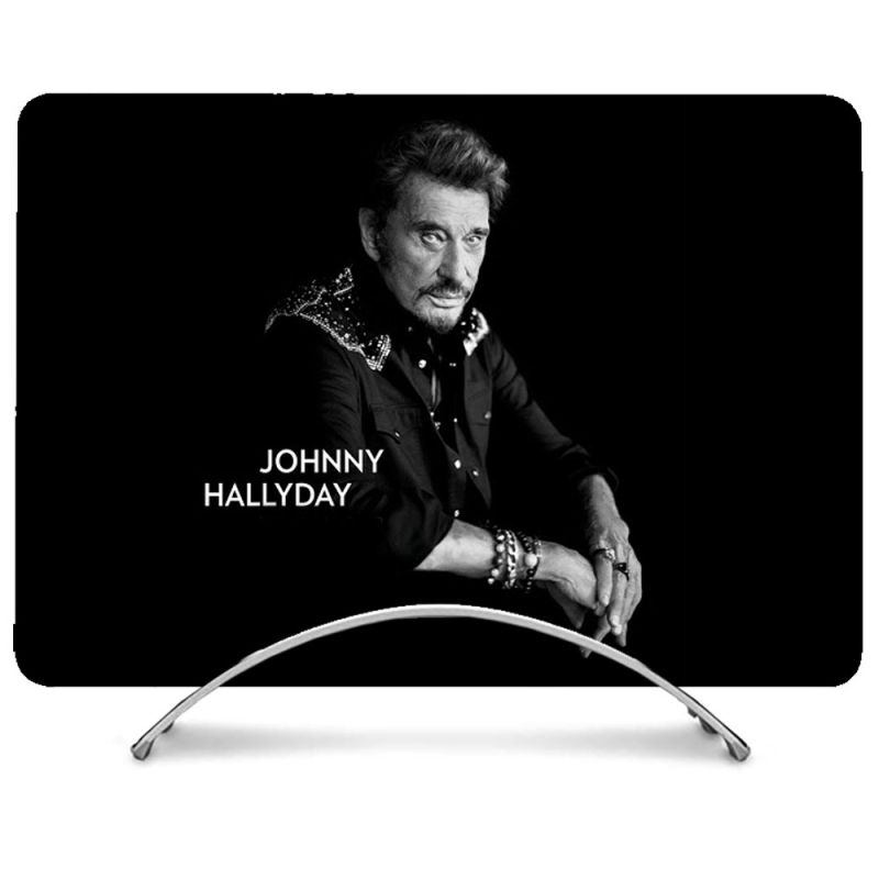 Coque Intégrale Pour MacBook Air M1 13.3 Musique Johnny Hallyday Noir