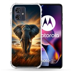 Coque Renforcée Pour Motorola G54 5G Animal Elephant Savane