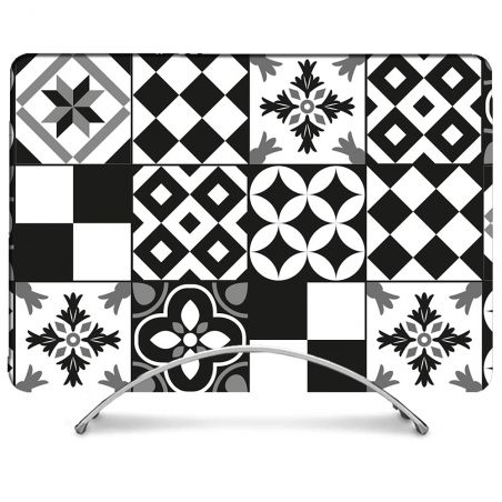 Coque Intégrale Pour MacBook Air M1 13.3 Texture Carreau Ciment Noir