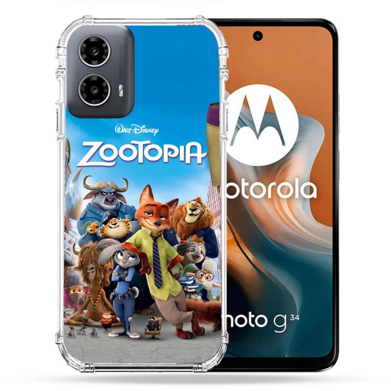 Coque Renforcée Pour Motorola G34 5G Zootopia