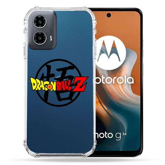 Coque Transparente Pour Motorola G34 5G Dragon Ball Logo