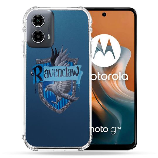Coque Transparente Pour Motorola G34 5G Harry Potter Ravenclaw
