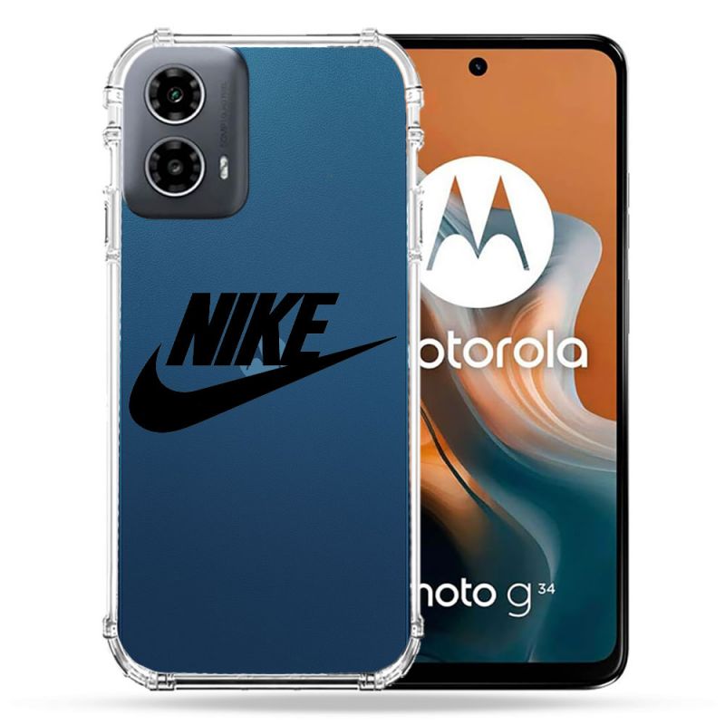 Coque Transparente Pour Motorola G34 5G Nike