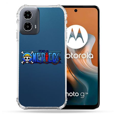 Coque Transparente Pour Motorola G34 5G One Piece Logo