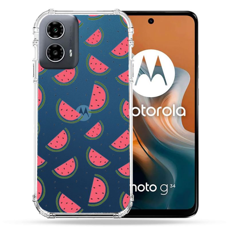 Coque Transparente Pour Motorola G34 5G Pasteque