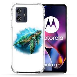 Coque Renforcée Pour Motorola G54 5G Animal Tortue Blanche multicolore