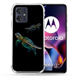Coque Renforcée Pour Motorola G54 5G Animal Tortue Noire multicolore