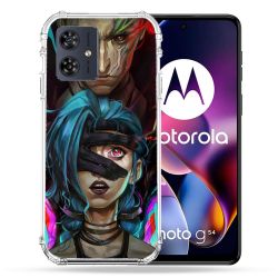 Coque Renforcée Pour Motorola G54 5G Arcane Jynx Bleu