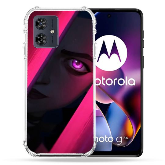 Coque Renforcée Pour Motorola G54 5G Arcane Jynx Rose