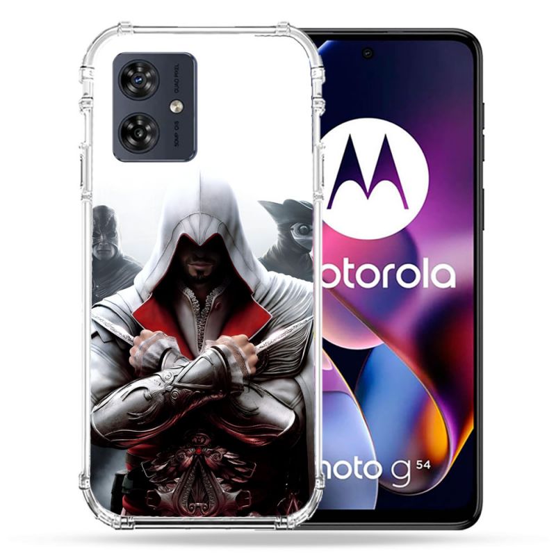 Coque Renforcée Pour Motorola G54 5G Assassin Creed Mask