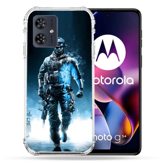 Coque Renforcée Pour Motorola G54 5G Call Of Duty Guerrier