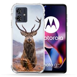 Coque Renforcée Pour Motorola G54 5G Chasse Chevreuil Montagne